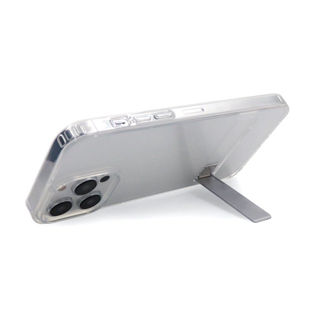 Funda transparente con función atril, funda de lujo para teléfono transparente para Iphone14, funda con soporte 12 13 Pro Max Samsung Galaxy S23 Ultra