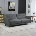 thumbnail image 2 of DR.NEWFTY Modern Convertible Sofa Bed, Folding Futon Bed Couch, Grey, 2 of 18