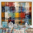 thumbnail image 2 of Designart "Earth Colors Tiles in Colorful Patterns IV" Oversized Geometric Framed Wall Art - Bohemian Multicolor Boho Mosaic Bedroom Framed Canvas Wall Art, 2 of 7