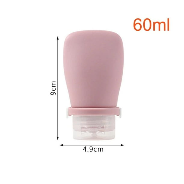 Botella rellenable de silicona para viaje, contenedor de almacenamiento, dispensador de maquillaje, frascos vacíos para champú y esencia de Gel de ducha, 90/60/30ml