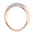 thumbnail image 2 of 1/4 Carat Round Diamond Wedding Band Ring in 10K Rose Gold (Ring Size 4.5) (SI1-SI2 Clarity), 2 of 4