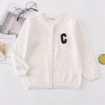 thumbnail image 2 of NOLDARES Baby Cardigan Sweater Romper Pullover Soft Knit Clothes Lightweight Long Sleeve for Boy Girl Infants & Toddlers(White,18-24 M), 2 of 7