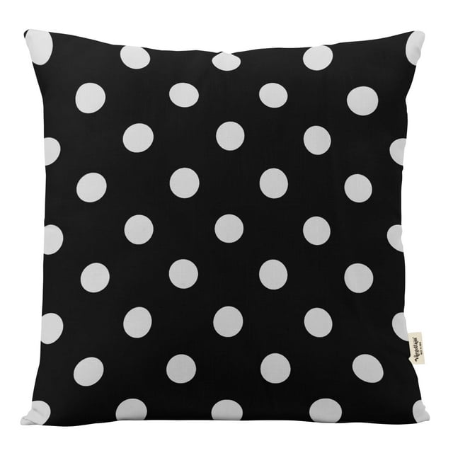 Vargottam Square Pillow Cover - Decorative Pillow Covers16x16 Inches,PrintedWhite & BlackThemePillowcase, DecorativeSquareCushionCovers
