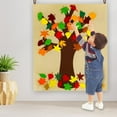 thumbnail image 3 of Dserhfy Fall Leaves Tree Craft Kits Kids DIY Bulletin Board Set with 52 Maple Leaves Stickers Autumn Thanksgiving Wall Hanging Decoration, 3 of 7