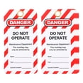 thumbnail image 1 of Unique Bargains Lockout Tags, 6 Pack Loto Tags Lockout Tagout Tags Danger Do Not Operate for Lock Out Tag Out, 1 of 5