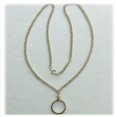 thumbnail image 3 of Portamonedas Bisel Dime USA 10 Cent Collar de eslabones en tono plateado Piezas del kit de cadena de 24", 3 of 5