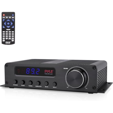 Pyle 100W 5-Channel Bluetooth Home Theater Audio Amplifier Receiver with Hdmi, Aux, FM Radio, Subwoofer Output