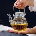 thumbnail image 4 of Tetera de 750 ml Juego de té de Kung Tetera Transparente Resistente al calor portátil para café Leche Té floreciente Té chino Baoblaze Tetera de gran capacidad, 4 of 7
