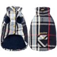 thumbnail image 1 of Plaid Dog Winter Jacket - Cold Weather Dog Coat Reversible Dog Puffer Jacket Windproof Dog Coats for Small Medium Large Dogs British Style Dog Clothes for Indoor and Outdoor Use, 1 of 7