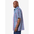 thumbnail image 4 of KingSize Men's Big & Tall Plaid Wrinkle-Resistant Short Sleeve Button Down, 4 of 5