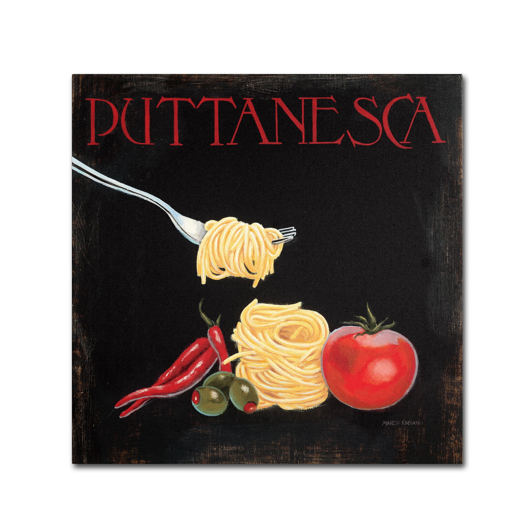 Trademark Fine Art "Italian Cuisine I" Canvas Art by Marco Fabiano