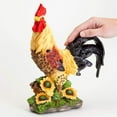 thumbnail image 3 of Bits and Pieces 11" Rooster Garden Statues, Motion Sensor, 3 of 6