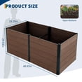 thumbnail image 3 of Wood Raised Garden Bed with Open Bottom, Deep Root Growth, Rust-Proof Reinforced Frame & Easy Assembly, 3 of 6