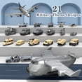 thumbnail image 4 of Military Vehicle Toy Set, 21-Piece Army Playset, Tanks, Fighter Jets, Transport Planes, Trucks & Helicopter for Boys Ages 4-8 | Battle Adventure STEM Learning Toys, Birthday Gift for Kids, 4 of 7