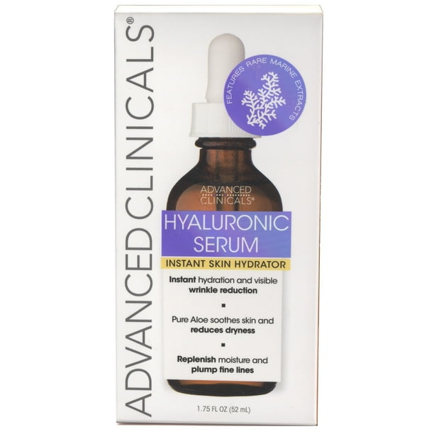 Advanced Clinicals Hyaluronic Acid Face Serum. AntiAging Facial Serum
