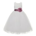 thumbnail image 2 of Ekidsbridal Girl Baptism Flower Girl Dress - Ivory Lace Heart Cutout with Tulle 172T-A (Size: 2-14), 2 of 3