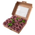 thumbnail image 2 of Flores artificiales, 25x Rosas de espuma Dalia Flores artificiales Combo Box Set para bricolaje de boda Centros de Arreglos Ducha Hogar I mayimx Rosa falsa de espuma, 2 of 9