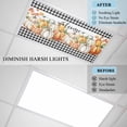 thumbnail image 4 of Pumpkins Thanksgiving Fluorescent Light Covers, Fall Black White Plaid Farmhouse Pumpkin Magnetic Light Covers for Ceiling Lights, Fluorescent Ceiling Shade for Classroom Bedroom Office 4x2Ft x 4PCS, 4 of 8