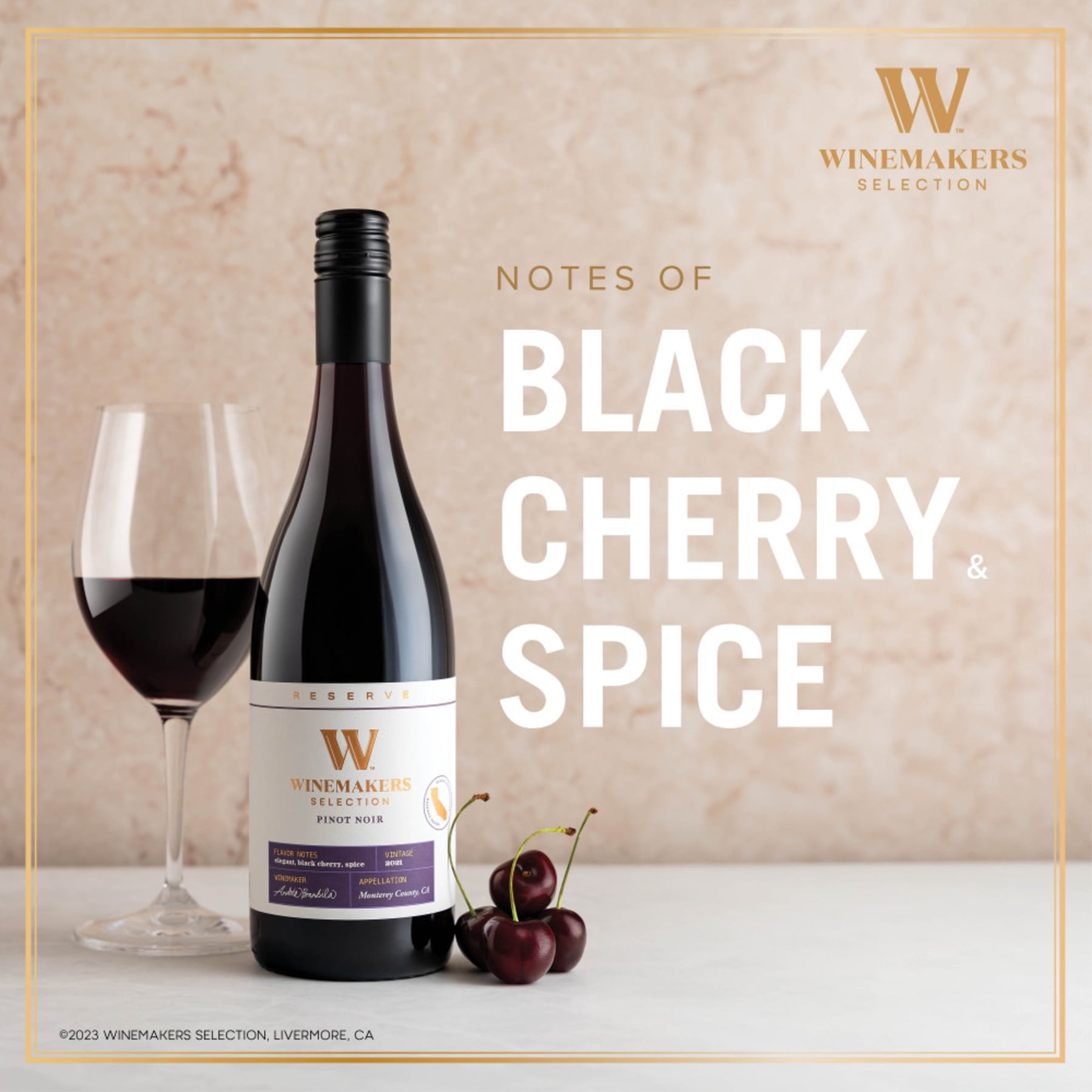 Winemakers Selection Pinot Noir Red Wine, 750ml