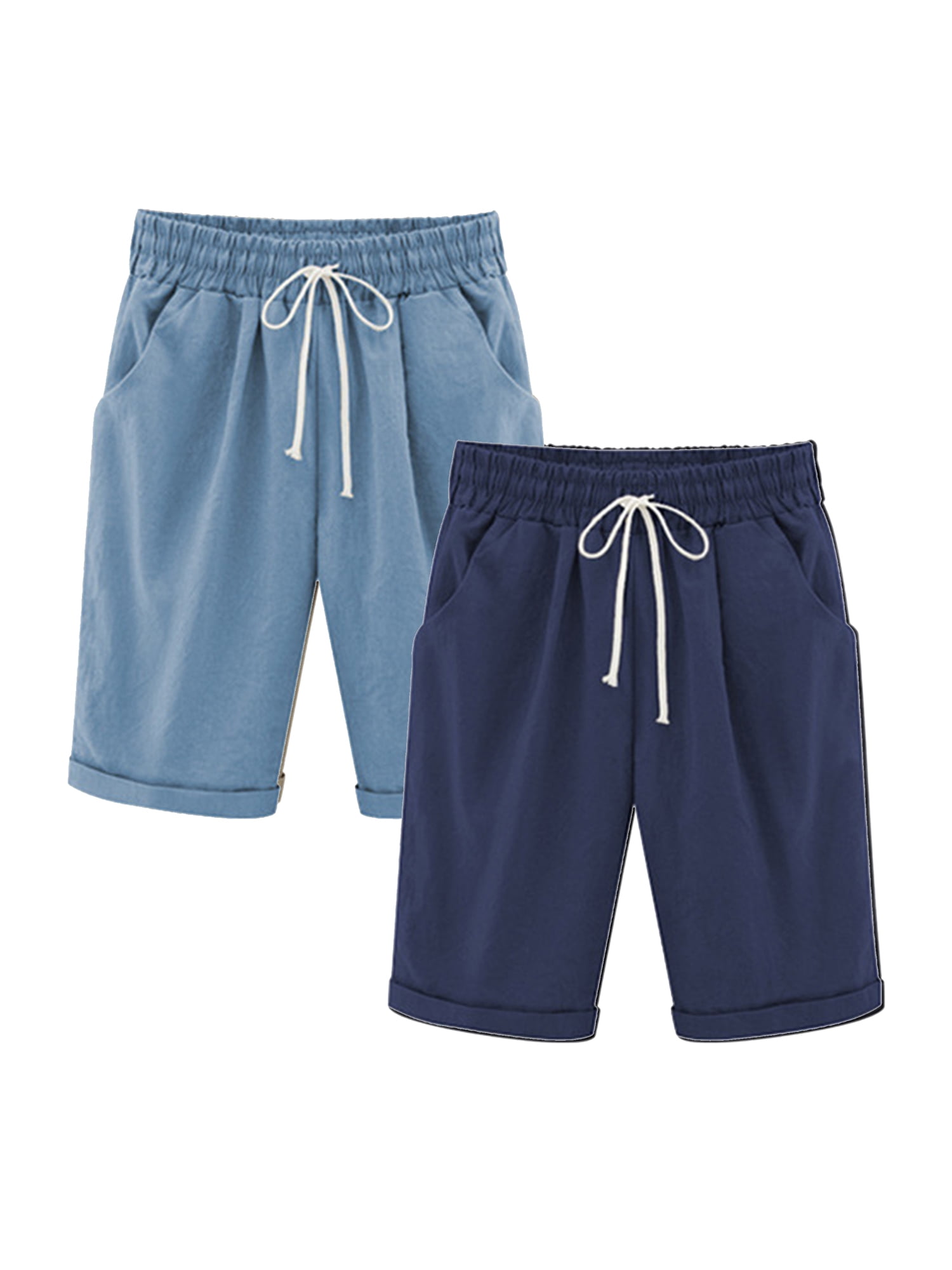 knee length shorts walmart