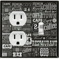 thumbnail image 1 of Metal Light Switch Plate Cover Cafe Diner Coffee Sign COF022, 1 of 13
