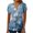 C-Multicolor, variant on ZQUUVOU Women's Short Sleeve Tunic Tops Summer Fold Printed V Neck Button Top B-Multicolor