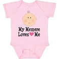 thumbnail image 3 of Inktastic Me Memere Loves Me Grandchild Girls Baby Bodysuit, 3 of 5
