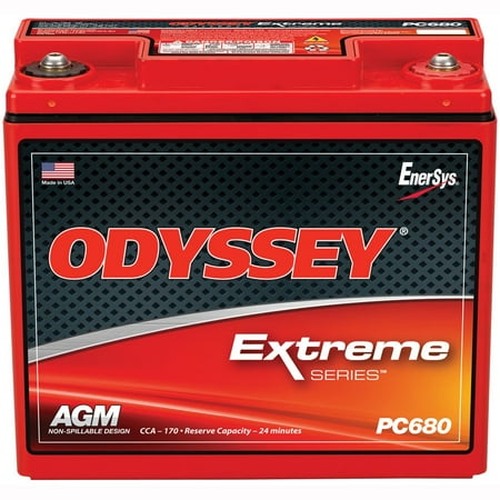 Odyssey Innovative Designs Automotive Light Truck Battery - 680 PHCA; 170 CCA; 300 MCA; RC Min. 24 PC680MJ