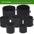 thumbnail image 1 of Grow Bags3/5/10 Gallons High, with Handle, Heavy-duty 280g Thick Non-woven Plant Bag, Suitable for Vegetables., 1 of 8