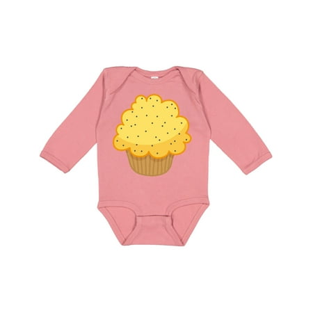 

Inktastic Lemon Poppyseed Muffin Gift Baby Boy or Baby Girl Long Sleeve Bodysuit