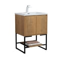 thumbnail image 3 of Allen 24 inch free standing vanity with a integrated white sink, 3 of 5