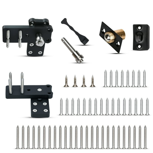 2pcsHidden Hinge Hardware Heavy Duty Pivot Door Hinge for Wood Doors