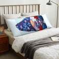thumbnail image 6 of Naloa Cute Gnomes in USA1 Super Soft 20x60 Body Pillow Case,Long Side Hidden Zipper（PILLOWS ARE NOT INCLUDED）, 6 of 6