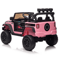 thumbnail image 4 of 24V Ride on Truck Car w/Remote Control, 400W Electric Powered Ride on Toys for Kids, 3 Speeds, Max Speed 5MPH, 4-Wheel Suspensions, LED Lights, MP3, Bluetooth,Pink, 4 of 8