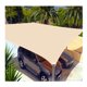 thumbnail image 4 of Sunshades Depot 6.5x6.5 pies Sun Shade Sail Permeable Canopy Cover para Patio al aire libre Pérgola Cover Beige, 4 of 5