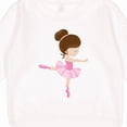 thumbnail image 3 of Inktastic Ballerina, Ballet Girl, Ballet Dance, Brown Hair Toddler Sweatshirt, 3 of 4