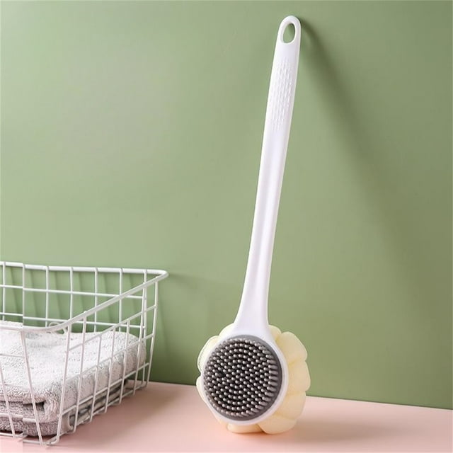Cepillo de Pelo de Cerdas Cepillo de Baño de Manija Larga con Cerdas Suaves 2-En-1, Cepillo de Espalda, Cepillo de Baño, Cepillo de Baño, Cepillo de Pelo de Cerdas Suaves