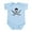 Sky Blue, variant on CafePress - Pirate Cross Infant Bodysuit - Baby Light Bodysuit, Size Newborn - 24 Months