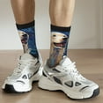 thumbnail image 6 of Balery Vintage Starry Sky Labrador A Pattern Crew Socks Unisex– Soft & Breathable Socks for Men & Women, One-Size Fits Most (US 5-11), Comfortable & Durable for Daily Wear, 6 of 6