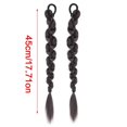 thumbnail image 3 of Long Twist Braided Ponytail Wigs Hairpiece Hair Tie Heat Resistant Fibre Hair Extension For Women Girl Everyday Wear Natural black, 3 of 4