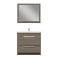 thumbnail image 3 of Alya Bath Sortino 36" Wood Bathroom Vanity with Acrylic Sink in Gray, 3 of 7