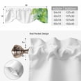 thumbnail image 6 of Tie Up Valance Curtain for Kitchen,Watercolor Gradient Green Leaves Rod Pocket Short Curtains Adjustable Tie-Up Shade Valances,Spring and Summer Plants Window Treatment for Bathroom Living Room, 6 of 9