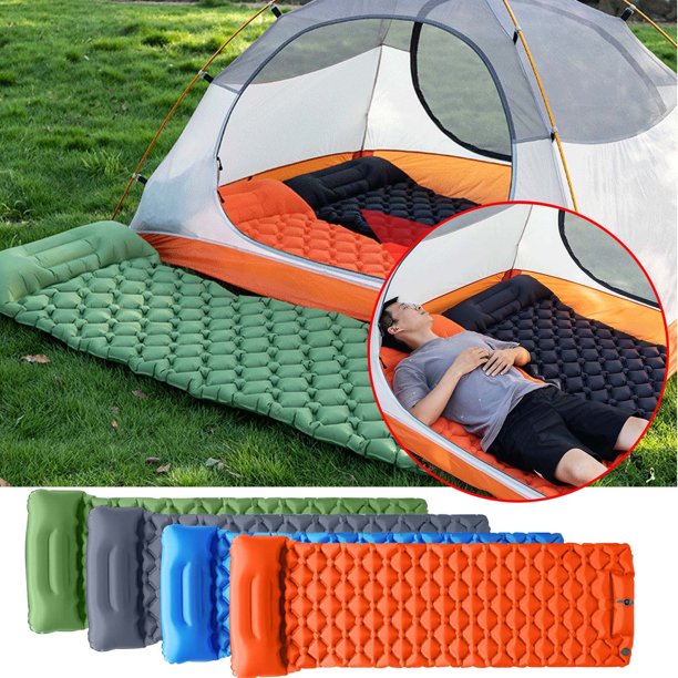 Jacenvly Liquidación Accesorios para Auto Limpieza Exterior Nueva Colchoneta Inflable para Acampar Portátil Plegable para Dormir en Auto Colchón Inflable Ligero para Pies Almohadilla Impermeable para