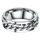 thumbnail image 3 of EeaseMX Anillo sencillo y delicado de acero inoxidable, joyería creativa, anillo de moda para hombre y niño (color acero, tamaño 8), 3 of 8