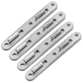 thumbnail image 1 of Bed Rail Connecting Fittings for Wood Frame, 5-Inch Zinc Round Bed Hook Set of 4, Thickened Furniture Hardware, 1 of 5