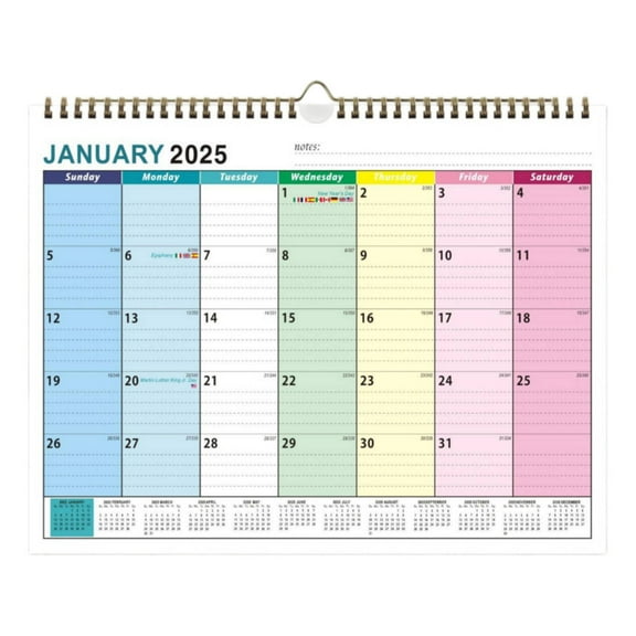 XIRQI Desk Calendar 2025,2025 Design 2025 Desk Calendar,Note-Taking Feature Desk Calendar,Multicolor-1