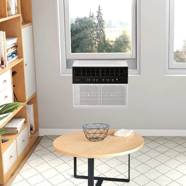 Window Type Timer Air Con Energy Saving Timer Window Unit 115V Bonnlo 6000 BTU Window Air ...