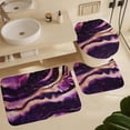 thumbnail image 6 of 4Pcs Elegant Pink & Gold Shower Curtain Sets, Bathroom Set Decor with Non-Slip Bath Mat, Toilet Lid Rug and Contour Mat, 72 x 72inch, 6 of 8