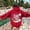 Red, variant on Women's Hoodie Sweatshirt for Casual Everyday Wear Oversized Pullover with Long Sleeves Hood Front Pockets Relaxed Fit Letter Graphic Top Beige S