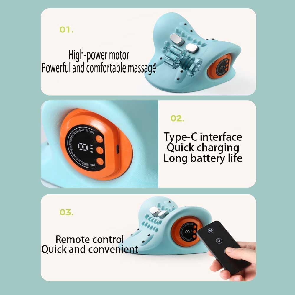 Artuvate Neck Massager,Fisiorest Pro The 5-in-1 Neck Massager,4d Portable NeckPillows,26° Angle Cervical Traction Device-RelieveNeck,Shoulder Pain and Reverse Forward Head Posture in Just 15 Minutes